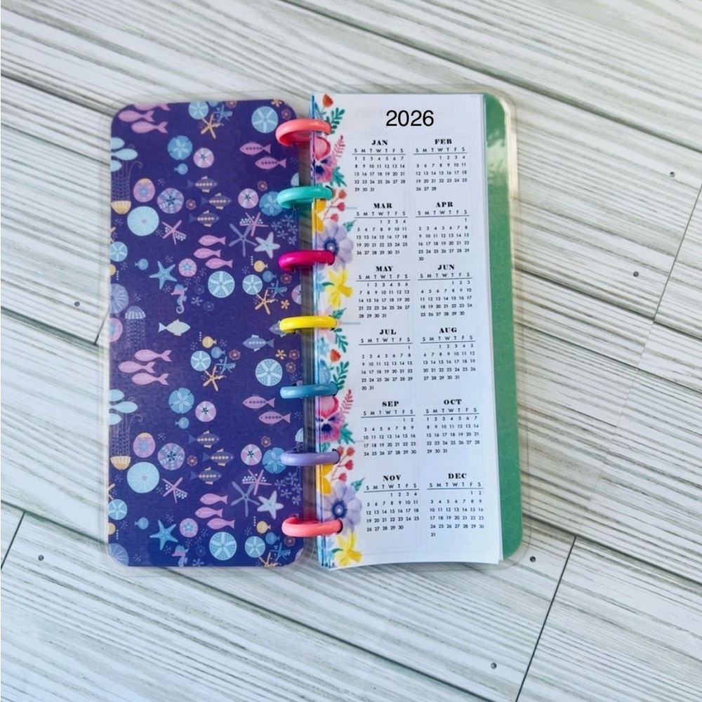 Happy planner skinny mini size weekly layout Disney Princess Ariel mermaid - Picture 10 of 12